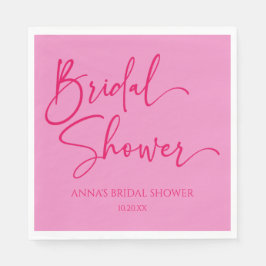 Guardanapo De Papel Chá de panela Mínimo Moderno Rosa Quente