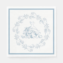 Guardanapo De Papel Chá de panela - Nápoles para Papel Azul Elegante p