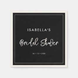 Guardanapo De Papel Chá de panela negro moderno e contemporâneo