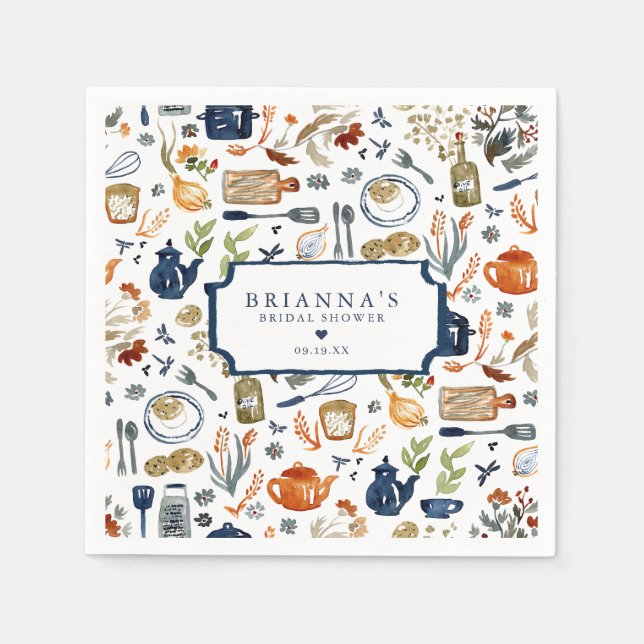 Guardanapo De Papel Chá de Panela Personalizado Estoque a Cozinha (Frente)