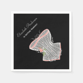 Guardanapo De Papel Chá de panela pessoal do Vintage Corset