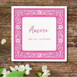 Guardanapo De Papel Chá de panela PINK TALAVERA<br><div class="desc">Lindas flores mexicanas do Talavera</div>