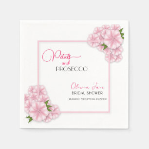 Guardanapo De Papel Chá de panela Rosa de Arco Floral de Petais e Pros