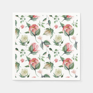 Guardanapo De Papel Chá de panela Rosa Espelho Russo Elegância