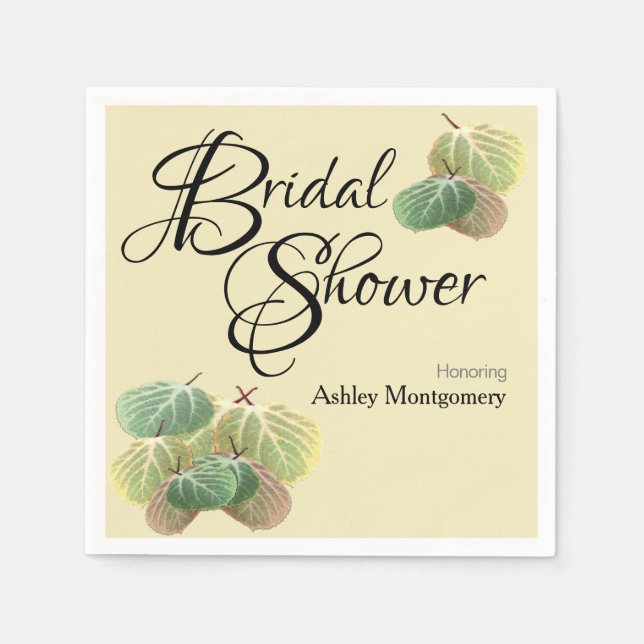 Guardanapo De Papel Chá de panela Russo Cair Aspen Deixa Amarelo (Frente)