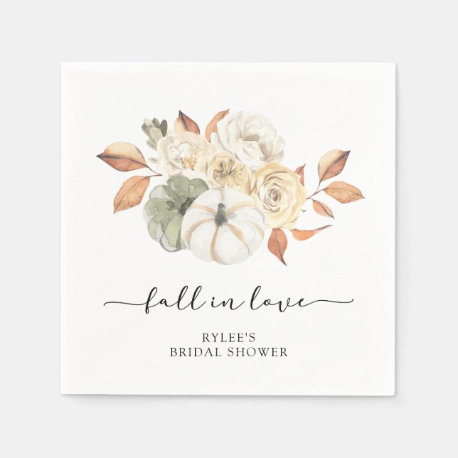 Guardanapo De Papel Chá de panela Russo de Abóbora de outono (Frente)