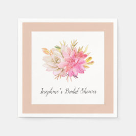 Guardanapo De Papel Chá de panela Rustic Desert Succulents