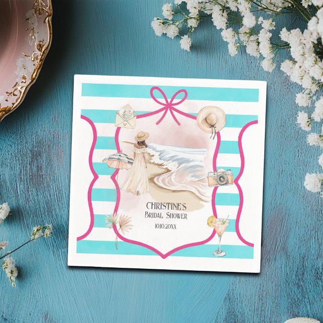 Guardanapo De Papel Chá de panela Summer Chic Beach e Waves (Criador carregado)