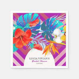 Guardanapo De Papel Chá de panela Tropical de Verão Floral