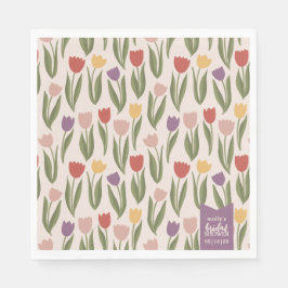 Guardanapo De Papel Chá de panela Tulips Personalizado
