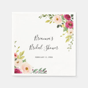 Guardanapo De Papel Chá de panela Verde-Rosa-Blush