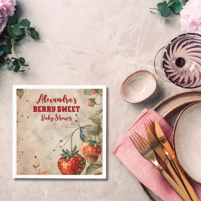 Guardanapo De Papel Chá doce de morango (Criador carregado)