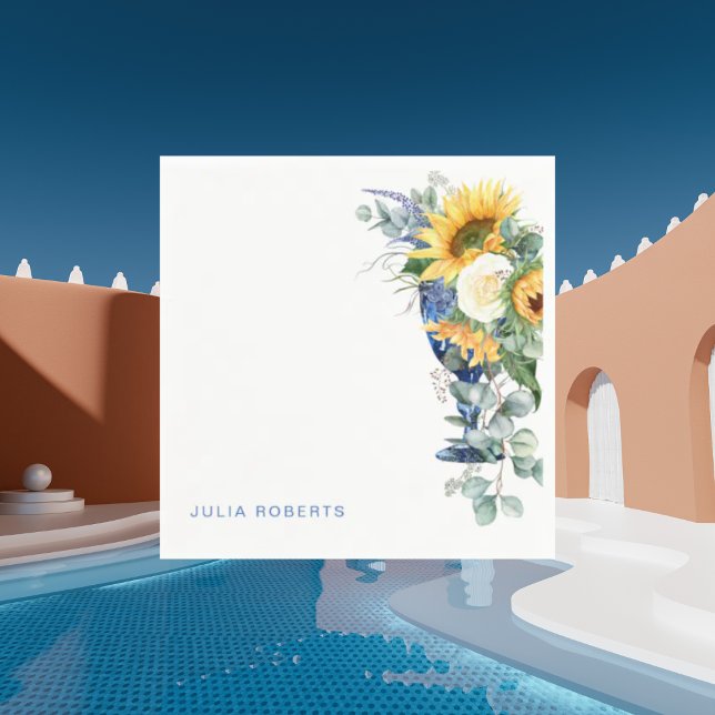 Guardanapo De Papel Chá Floral do Sol do Mediterrâneo Cocktail (Criador carregado)