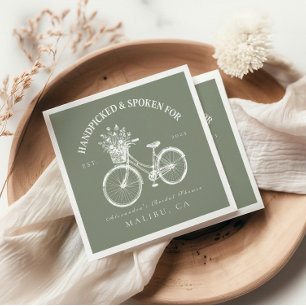 Guardanapo De Papel Chá Floral Russo Bicicleta