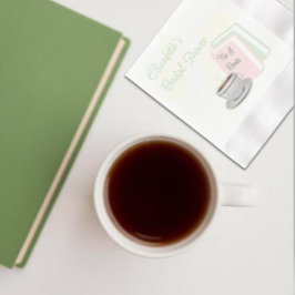 Guardanapo De Papel Chá & Livros Chá de Noiva