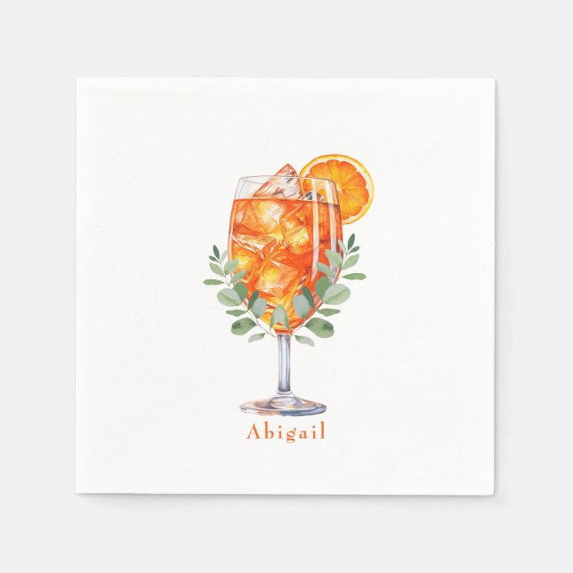 Guardanapo De Papel Chá personalizado Aperol Spritz (Frente)