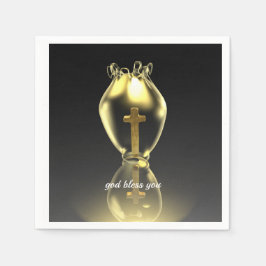 Guardanapo De Papel Chalice brilhante mágico na igreja.personalizado