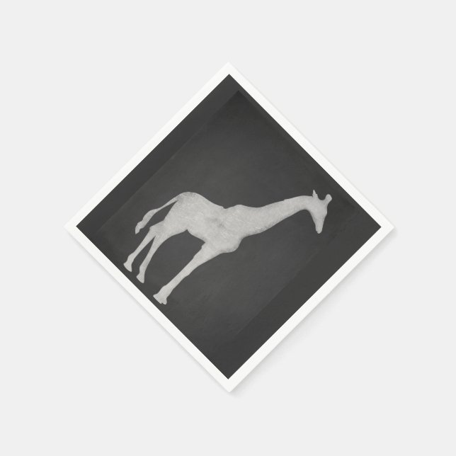 Guardanapo De Papel Chalk Giraffe (Canto)