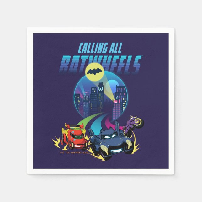 Guardanapo De Papel Chamando todas as Batrodas™ (Frente)