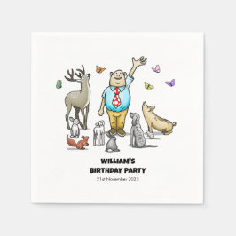 Guardanapo De Papel Chamando Todos os Animais