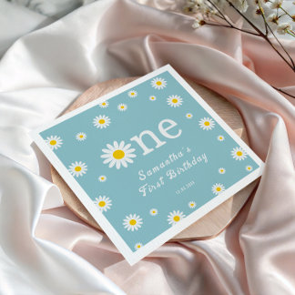 Guardanapo De Papel Chamomile Daisy Flower Elegante Aniversário do Tea