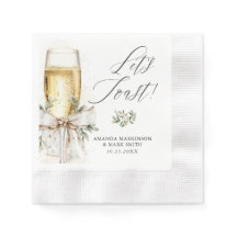 Champagne Let's Toast Winter Engagement