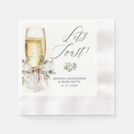 Guardanapo De Papel Champagne Let's Toast Winter Engagement
