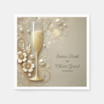 Champagne & Pearl Elegant Wedding Shower