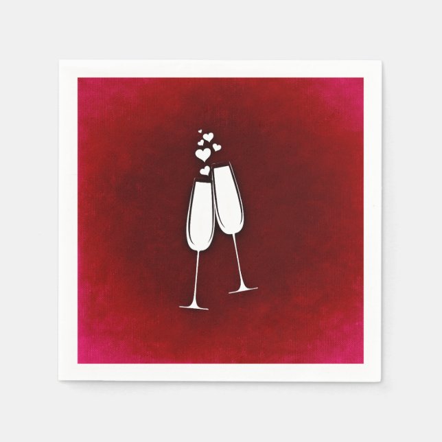 Guardanapo De Papel Champanhe Cocktail Napkins (Frente)