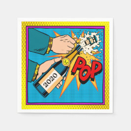 Guardanapo De Papel Champanhe Retro (Partido) Cocktail Napkins