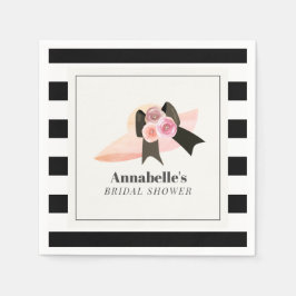 Guardanapo De Papel Chapéu Rosa Grande Estilo Derby para Chá de Noiva