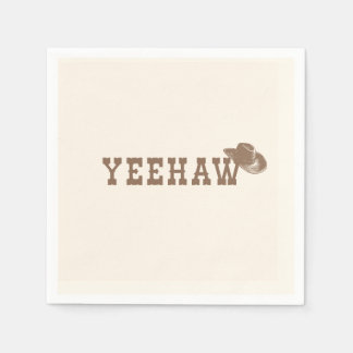 Guardanapo De Papel Chapéu Yeehaw Meu Primeiro Rodeio Aniversário Fest