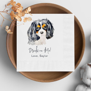 Guardanapo De Papel Charles Spaniel Dog Bebe Em Mim Personalizado