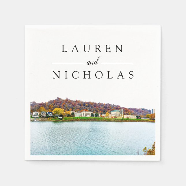 Guardanapo De Papel Charleston Virgínia Ocidental (Frente)