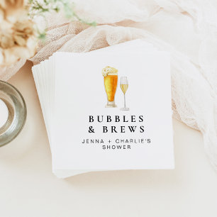 Guardanapo De Papel CHARLIE Bolhas e Cervejas Chuveiro de Casais Bem-v