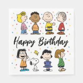 Guardanapo De Papel Charlie Brown e Gang Confetti Aniversário