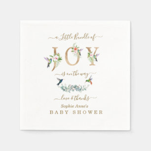 Guardanapo De Papel Charm Little Bundle Of Joy Hummingbird Chá de fra