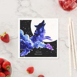 Guardanapo De Papel Charming Howling Wolf Birthday