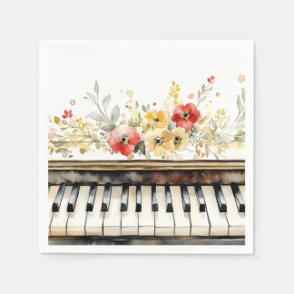 Guardanapo De Papel Chaves e Flores de Piano
