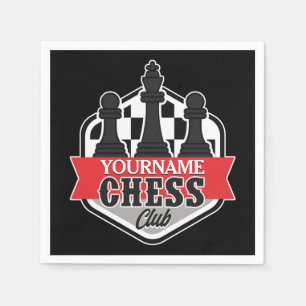Guardanapo De Papel Checkmate do Chess Player do NOME Personalizado