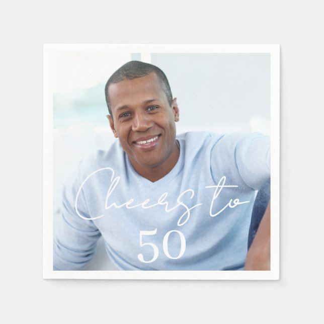 Guardanapo De Papel Cheers photo birthday party (Frente)