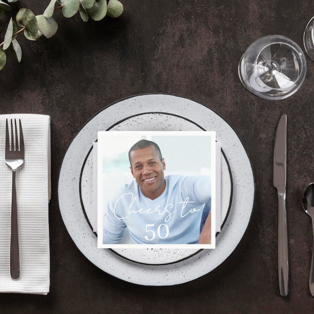 Guardanapo De Papel Cheers photo birthday party (Criador carregado)