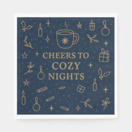 Guardanapo De Papel Cheers to Cozy Nights Paper Napkin