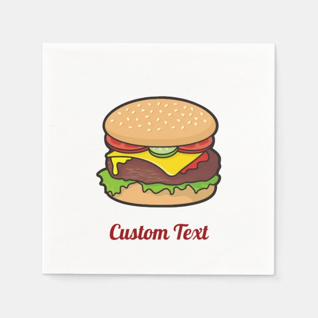 Guardanapo De Papel Cheeseburger Napkins (Frente)