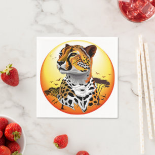 Guardanapo De Papel Cheetah African Feline Wild Animal