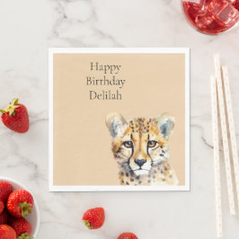 Guardanapo De Papel Cheetah Face