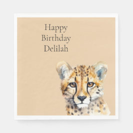 Guardanapo De Papel Cheetah Face