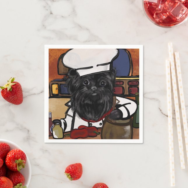 Guardanapo De Papel Chef Affenpinscher      (Insitu)