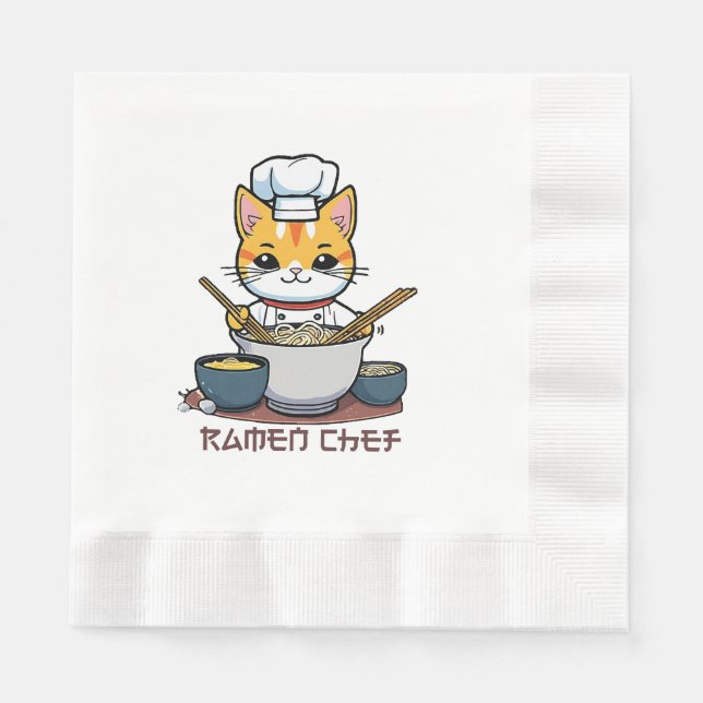 Guardanapo De Papel Chef de Ramen (Frente)
