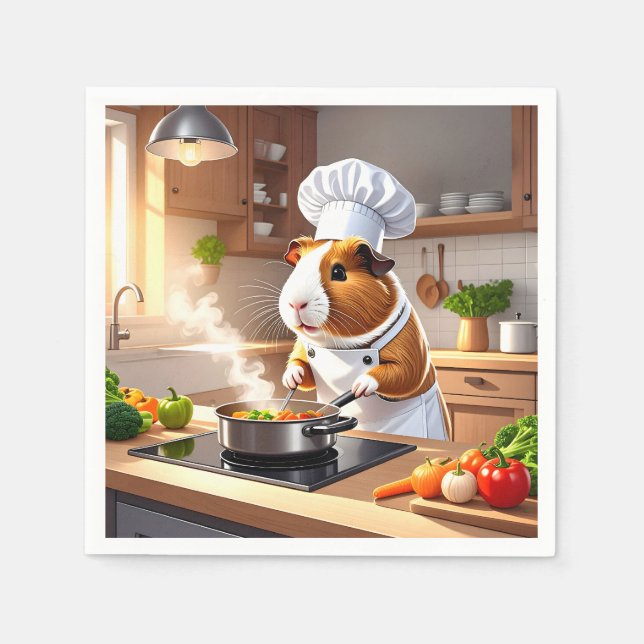 Guardanapo De Papel Chef de Suíno-guinchado (Frente)